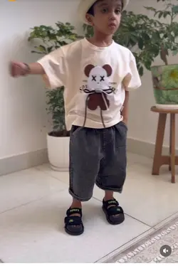 ست دو تیکه تدی پاپیون دار