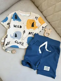 ست بلوز و شلوارک فیل بامزه