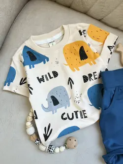 ست بلوز و شلوارک فیل بامزه