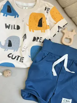 ست بلوز و شلوارک فیل بامزه