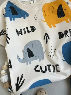 ست بلوز و شلوارک فیل بامزه