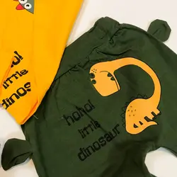 بلوز و شلوار دایناسور نارنجی
