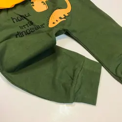 بلوز و شلوار دایناسور نارنجی