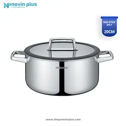 قابلمه استیل کف لیزری عرشیا 20 سانتی متری مدل SS050-3169 - لوازم خانگی نوین پلاس عرشیا