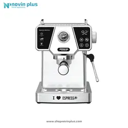 اسپرسو ساز 1.8 لیتر 1350 وات 20 بار لمسی عرشیا مدل EM118-2746 - لوازم خانگی نوین پلاس عرشیا