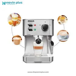 اسپرسو ساز 4 کاره 1050 وات 15 بار عرشیا مدل EM786-2441 - لوازم خانگی نوین پلاس عرشیا