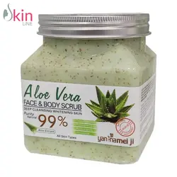 اسکراب صورت و بدن ۵۰۰ گرمی عصاره آلوئه ورا برند Yan Namei Ji