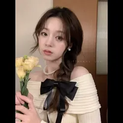 گیره فرانسوی پاپیونی دوبل دنباله دار (_Vip_Black)