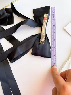 گیره فرانسوی پاپیونی دوبل دنباله دار (_Vip_Black)