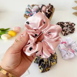 کش اسکرانچی ساتن ( فلامینگو)