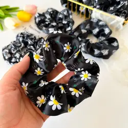 کش اسکرانچی ساتن مشکی(Mix)