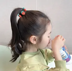 کلیپس گوجه ای فانتزی بچگانه