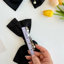 گیره فرانسوی پاپیون مشکی و رزقرمزVIP