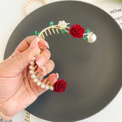 کلیپس گوجه ای گل رز قرمز FENG.Y