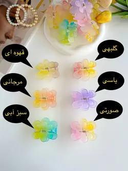 کلیپس شمعی گل پرپر(رنگین کمانی)