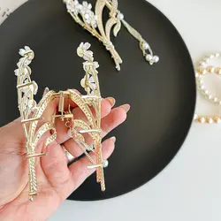 کلیپس شاخه گل کریستالی آویزدار