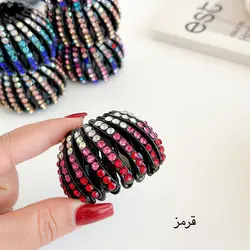 کلیپس چنگکی نگین دار مجلسی (گوجه ای)