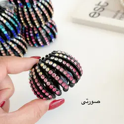 کلیپس چنگکی نگین دار مجلسی (گوجه ای)
