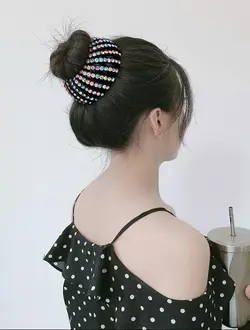 کلیپس چنگکی نگین دار مجلسی (گوجه ای)