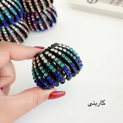 کلیپس چنگکی نگین دار مجلسی (گوجه ای)