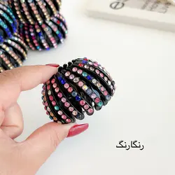 کلیپس چنگکی نگین دار مجلسی (گوجه ای)