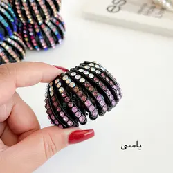 کلیپس چنگکی نگین دار مجلسی (گوجه ای)