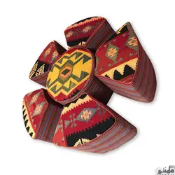 ست پاف و میز گلیم 6 تکه سنتی