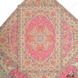 سجاده و جانماز ترمه طرح سپهر رنگ صورتی