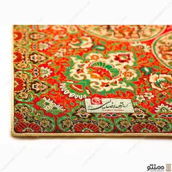 رومیزی ناهار خوری رانر ترمه طرح سپند رنگ قرمز