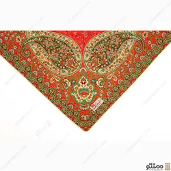رومیزی ناهار خوری رانر ترمه طرح سپند رنگ قرمز