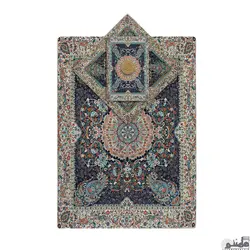 سجاده و جانماز ترمه طرح افشار رنگ سرمه ای