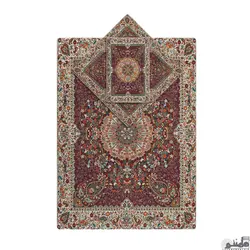 سجاده و جانماز ترمه طرح افشار رنگ زرشکی