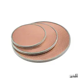 سینی و بشقاب سنگ و مس