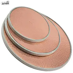 سینی و بشقاب سنگ و مس