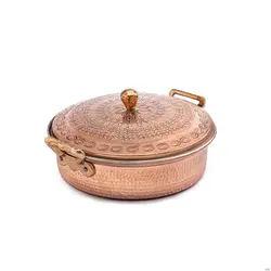 ماهیتابه مسی بزرگ یزدی گلریز