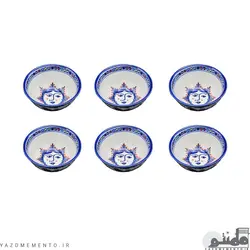 کاسه چینی مدل ماست خوری طرح خورشید خانم مجموعه 6 عددی