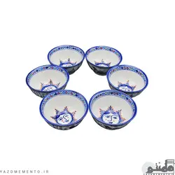 کاسه چینی مدل ماست خوری طرح خورشید خانم مجموعه 6 عددی