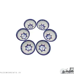 کاسه چینی مدل ماست خوری طرح خورشید خانم مجموعه 6 عددی