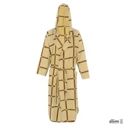 حوله تن پوش پالتویی ابراهیمی یزد مدل چهارخانه کد 40
