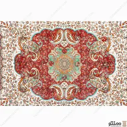 پشتی سنتی ترمه ترنج – بسته 2 عددی زرشکی