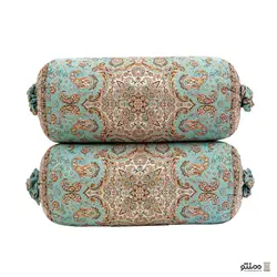 بالش سنتی ترمه طوبی – بسته 2 عددی سبز آبی