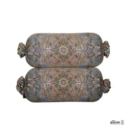 بالش سنتی ترمه افشار – بسته 2 عددی طوسی