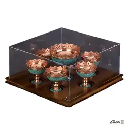 پک هدیه آجیل خوری فیروزه کوبی با جعبه