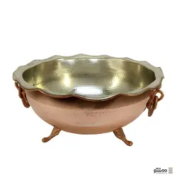 آجیل خوری مسی پایه کوتاه مدل چکشی