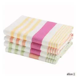 دستمال آشپزخانه ابراهیمی یزد 4 عددی 60*40 چند رنگ
