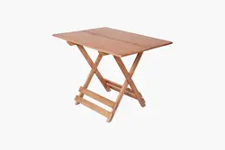 میز تاشو چوبی بلوط