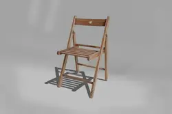 صندلی تاشو چوبی ترنج