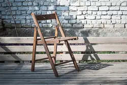 صندلی تاشو چوبی ترنج