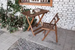 صندلی تاشو چوبی ترنج