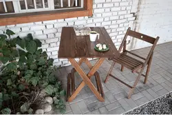 صندلی تاشو چوبی ترنج